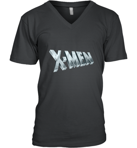 Marvel X Men Logo Retro 90s Animated Series Men's V-Neck Men's V-Neck / Black / S Men's V-Neck - FordPhuMy