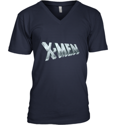 Marvel X Men Logo Retro 90s Animated Series Men's V-Neck