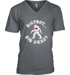 Bigfoot Heart Valentine's Day Lover Art Graphics Great Gift Men's V-Neck Men's V-Neck - FordPhuMy