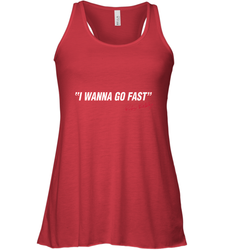 Talladega Nights I Wanna Go Fast Ricky Bobby Signature Women's Racerback Tank