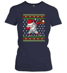 Christmas Dabbing Santa Baseball Gift Women's T-Shirt