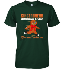 Christmas Gingerbread Man Cookie Gingerbread Running Team Men's Premium T-Shirt Men's Premium T-Shirt - FordPhuMy