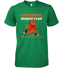 Christmas Gingerbread Man Cookie Gingerbread Running Team Men's Premium T-Shirt Men's Premium T-Shirt - FordPhuMy