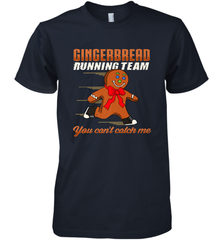 Christmas Gingerbread Man Cookie Gingerbread Running Team Men's Premium T-Shirt Men's Premium T-Shirt - FordPhuMy