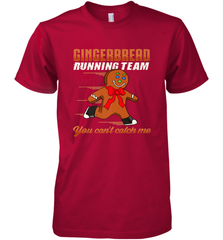 Christmas Gingerbread Man Cookie Gingerbread Running Team Men's Premium T-Shirt Men's Premium T-Shirt - FordPhuMy