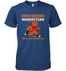Christmas Gingerbread Man Cookie Gingerbread Running Team Men's Premium T-Shirt Men's Premium T-Shirt - FordPhuMy