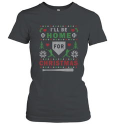 Premium Baseball Ugly Christmas Sweater Pattern Women's T-Shirt