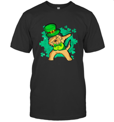 Dabbing Irish Terrier Dog Leprechaun St Patricks Day Ireland Men's T-Shirt