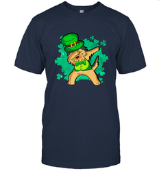 Dabbing Irish Terrier Dog Leprechaun St Patricks Day Ireland Men's T-Shirt