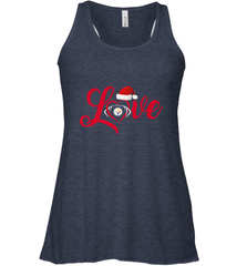 NFL Pittsburgh Steelers Logo Christmas Santa Hat Love Heart Football Team Women's Racerback Tank Women's Racerback Tank - FordPhuMy