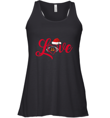 NFL Cincinnati Bengals Logo Christmas Santa Hat Love Heart Football Team Women's Racerback Tank Women's Racerback Tank - FordPhuMy