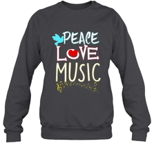 Peace Love Music Hippie Hipster Festival Crewneck Sweatshirt Crewneck Sweatshirt - FordPhuMy