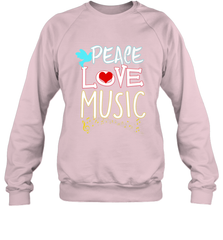 Peace Love Music Hippie Hipster Festival Crewneck Sweatshirt Crewneck Sweatshirt - FordPhuMy