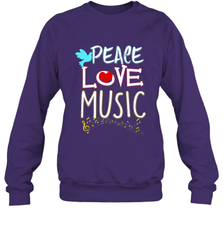 Peace Love Music Hippie Hipster Festival Crewneck Sweatshirt Crewneck Sweatshirt - FordPhuMy