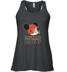Nfl Cleveland Browns Mickey Mouse Team Women's Racerback Tank