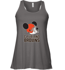 Nfl Cleveland Browns Mickey Mouse Team Women's Racerback Tank Women's Racerback Tank - FordPhuMy