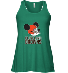 Nfl Cleveland Browns Mickey Mouse Team Women's Racerback Tank Women's Racerback Tank - FordPhuMy