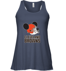 Nfl Cleveland Browns Mickey Mouse Team Women's Racerback Tank Women's Racerback Tank - FordPhuMy