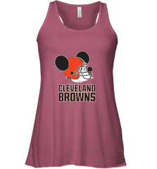 Nfl Cleveland Browns Mickey Mouse Team Women's Racerback Tank Women's Racerback Tank - FordPhuMy