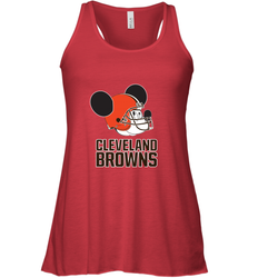Nfl Cleveland Browns Mickey Mouse Team Women's Racerback Tank