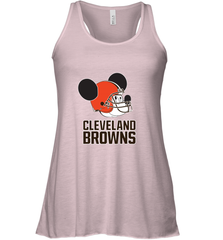 Nfl Cleveland Browns Mickey Mouse Team Women's Racerback Tank Women's Racerback Tank - FordPhuMy
