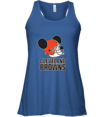 Nfl Cleveland Browns Mickey Mouse Team Women's Racerback Tank Women's Racerback Tank - FordPhuMy