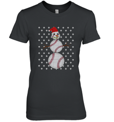 UGLY CHRISTMAS Baseball Snowman Holiday Santa Funny Men Gift Women's Premium T-Shirt Women's Premium T-Shirt - FordPhuMy
