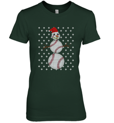 UGLY CHRISTMAS Baseball Snowman Holiday Santa Funny Men Gift Women's Premium T-Shirt Women's Premium T-Shirt - FordPhuMy