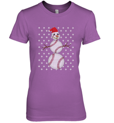 UGLY CHRISTMAS Baseball Snowman Holiday Santa Funny Men Gift Women's Premium T-Shirt Women's Premium T-Shirt - FordPhuMy