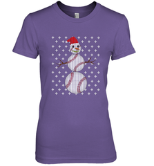 UGLY CHRISTMAS Baseball Snowman Holiday Santa Funny Men Gift Women's Premium T-Shirt Women's Premium T-Shirt - FordPhuMy