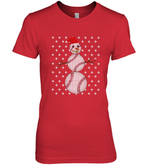 UGLY CHRISTMAS Baseball Snowman Holiday Santa Funny Men Gift Women's Premium T-Shirt Women's Premium T-Shirt - FordPhuMy