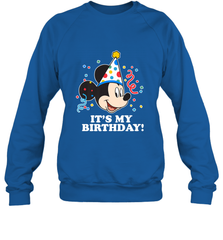Disney Mickey Mouse It�s My Birthday Crewneck Sweatshirt Crewneck Sweatshirt - FordPhuMy