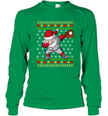 Christmas Dabbing Santa Baseball Gift Long Sleeve T-Shirt Long Sleeve T-Shirt - FordPhuMy