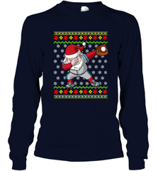 Christmas Dabbing Santa Baseball Gift Long Sleeve T-Shirt Long Sleeve T-Shirt - FordPhuMy
