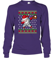 Christmas Dabbing Santa Baseball Gift Long Sleeve T-Shirt Long Sleeve T-Shirt - FordPhuMy
