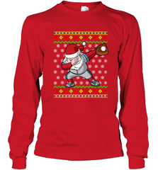 Christmas Dabbing Santa Baseball Gift Long Sleeve T-Shirt Long Sleeve T-Shirt - FordPhuMy