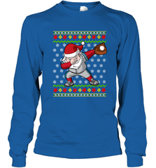 Christmas Dabbing Santa Baseball Gift Long Sleeve T-Shirt Long Sleeve T-Shirt - FordPhuMy