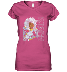 Marvel X Men They Call Me Storm 90s Retro Women's V-Neck T-Shirt Women's V-Neck T-Shirt - FordPhuMy