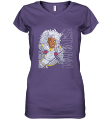 Marvel X Men They Call Me Storm 90s Retro Women's V-Neck T-Shirt Women's V-Neck T-Shirt - FordPhuMy