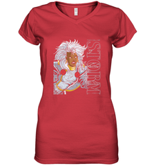 Marvel X Men They Call Me Storm 90s Retro Women's V-Neck T-Shirt Women's V-Neck T-Shirt - FordPhuMy