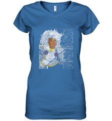 Marvel X Men They Call Me Storm 90s Retro Women's V-Neck T-Shirt Women's V-Neck T-Shirt - FordPhuMy