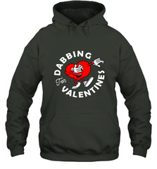 Dabbing Heart For Valentine's Day Art Graphics Heart Gift Hooded Sweatshirt Hooded Sweatshirt - FordPhuMy