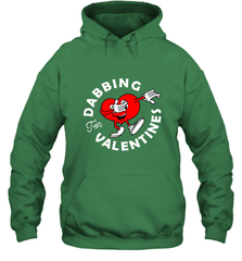 Dabbing Heart For Valentine's Day Art Graphics Heart Gift Hooded Sweatshirt Hooded Sweatshirt - FordPhuMy