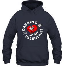 Dabbing Heart For Valentine's Day Art Graphics Heart Gift Hooded Sweatshirt Hooded Sweatshirt - FordPhuMy