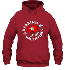 Dabbing Heart For Valentine's Day Art Graphics Heart Gift Hooded Sweatshirt Hooded Sweatshirt - FordPhuMy