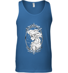 Disney Frozen Elsa Sketch Portrait Snowflakes Men's Tank Top Men's Tank Top - FordPhuMy