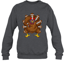 Cool Turkey Football Feathers Funny Thanksgiving Sports Crewneck Sweatshirt Crewneck Sweatshirt - FordPhuMy