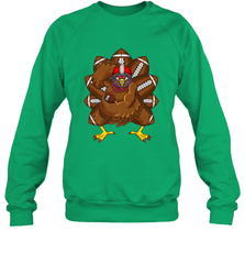 Cool Turkey Football Feathers Funny Thanksgiving Sports Crewneck Sweatshirt Crewneck Sweatshirt - FordPhuMy