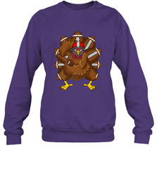 Cool Turkey Football Feathers Funny Thanksgiving Sports Crewneck Sweatshirt Crewneck Sweatshirt - FordPhuMy