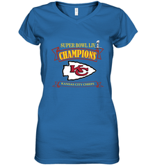 NFL Kansas City Chiefs Pro Line by Fanatics Super Bowl LIV Champions Women's V-Neck T-Shirt Women's V-Neck T-Shirt - FordPhuMy